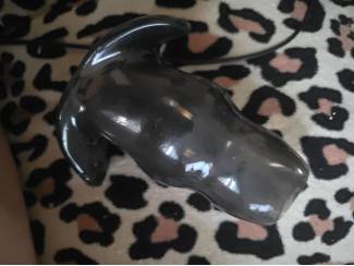 Sex toys Siliconen Hollow Anal Plug &ndash; Peeping Design &ndash; Bead & Anchor B
