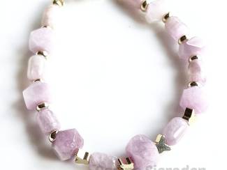 Armbanden Armband van kunziet en vergulde accenten