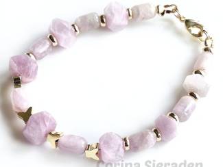 Armbanden Armband van kunziet en vergulde accenten