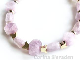 Armbanden Armband van kunziet en vergulde accenten