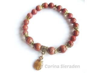 Armbanden Armband van rode jaspis