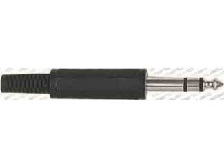 Proel jack plug, 6,3mm, 3-polig, pvc zwart