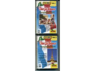 Cassettebandjes Vive La France - Onvergetelijke Chansons Vol. 1 & 2 28 nrs ZGAN