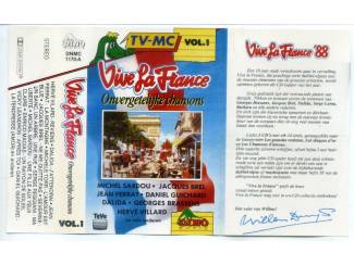 Cassettebandjes Vive La France - Onvergetelijke Chansons Vol. 1 & 2 28 nrs ZGAN