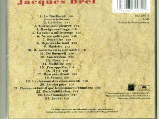 CD Jacques Brel &ndash; De 24 Grootste Successen CD 1988 ZGAN