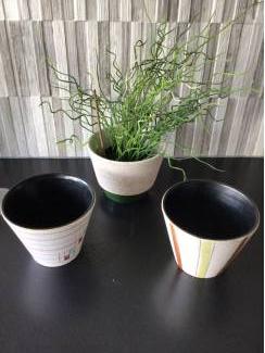 Kamerplanten en Bloempotten Vintage keramiek bloempotten