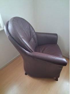 Stoelen Lederen stoel