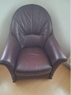 Stoelen Lederen stoel