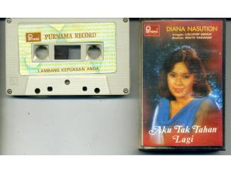Cassettebandjes Diana Nasution Aku Tak Tahan Lagi 10 nrs cassette 1976 ZGAN