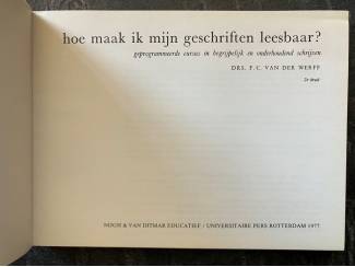 School- en Studieboeken Hoe maak ik mijn geschriften leesbaar? - F.C. van der Werff