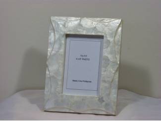 Woonaccessoires | Lijsten Nieuwe handgemaakte Capiz fotolijst parelmoer 17x22 cm
