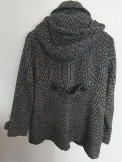 Dameskleding dames winterjas (zwart/wit) MT46