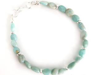 Armbanden Armbandenset van amazoniet en hematiet