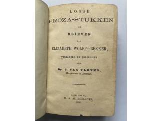 Antiquarische boeken Lossa prozastukken en brieven Wolff-Bekker - van Vloten