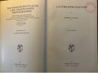 Buitenlandse Boeken Wissenschaftliche /Angewandte Photografie /Laufbildproj.