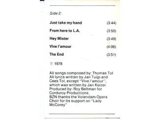 Cassettebandjes BZN &ndash; You&rsquo;re Welcome 11 nrs cassette 1978 ZGAN