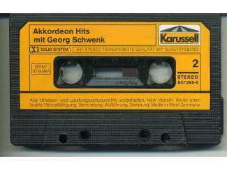 Cassettebandjes Georg Schwenk Akkordeon-hits mit 12 nrs cassette 1985 ZGAN