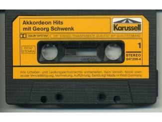 Cassettebandjes Georg Schwenk Akkordeon-hits mit 12 nrs cassette 1985 ZGAN
