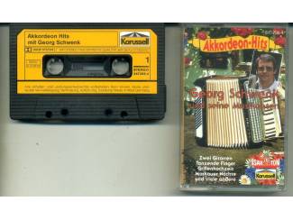 Cassettebandjes Georg Schwenk Akkordeon-hits mit 12 nrs cassette 1985 ZGAN