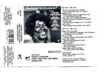 Cassettebandjes Sarah Vaughan &ndash; How Long Has This Been Going On? 10 nrs ZGAN