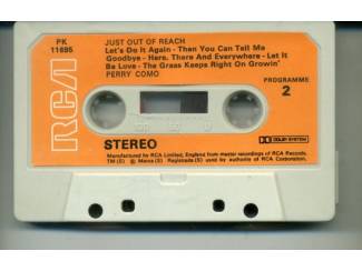 Cassettebandjes Perry Como &ndash; Just Out Of Reach 10 nrs cassette 1975 ZGAN