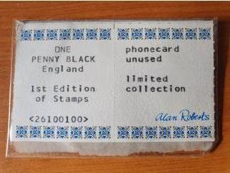 Telefoonkaarten telefoonkaart Penny Black