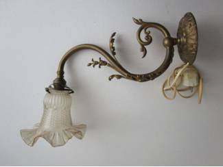 Wandlamp van messing/brons