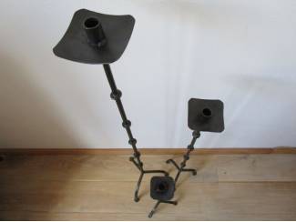 Woonaccessoires Kaarsenkandelaars 3 stuks