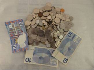 Munten en Bankbiljetten | Toebehoren Partij oud-Nederlands geld (~370 munten + 3x 10 gulden)