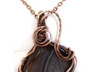 Kettinghangers Wire wrapped hanger met agaat AANBIEDING