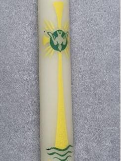 Religie vintage doopkaars