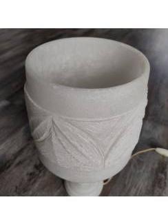 Lampen | Tafellampen Vintage Zoutlamp met bladmotief
