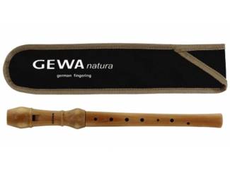 Gewa natura sopraan blokfluit, Barok greep met hoes