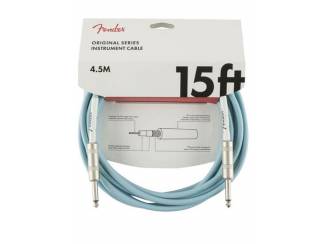 Fender Original Series instrument cable, 15 ft, Daphne Blue