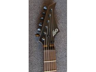 Snaarinstrumenten | Gitaren | Elektrisch Lâg Arkane A100-GRS Gothic Red Shadow, uniek exemplaar