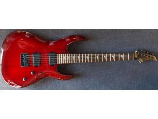 Snaarinstrumenten | Gitaren | Elektrisch Lâg Arkane A100-GRS Gothic Red Shadow, uniek exemplaar