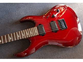 Snaarinstrumenten | Gitaren | Elektrisch Lâg Arkane A100-GRS Gothic Red Shadow, uniek exemplaar