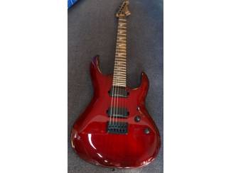 Snaarinstrumenten | Gitaren | Elektrisch Lâg Arkane A100-GRS Gothic Red Shadow, uniek exemplaar