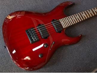 Snaarinstrumenten | Gitaren | Elektrisch Lâg Arkane A100-GRS Gothic Red Shadow, uniek exemplaar