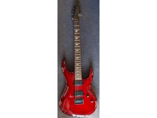 Snaarinstrumenten | Gitaren | Elektrisch Lâg Arkane A100-GRS Gothic Red Shadow, uniek exemplaar