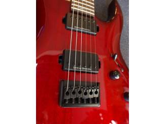 Snaarinstrumenten | Gitaren | Elektrisch Lâg Arkane A100-GRS Gothic Red Shadow, uniek exemplaar