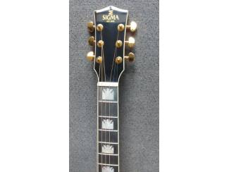 Snaarinstrumenten | Gitaren | Akoestisch Sigma GJM-SG200-Black+ Grand Jumbo Electro Limited edition + hoes