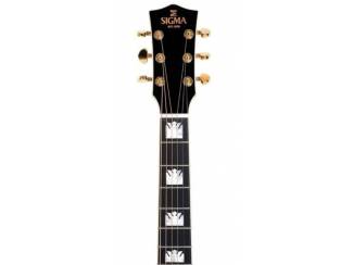 Snaarinstrumenten | Gitaren | Akoestisch Sigma GJM-SG200-Black+ Grand Jumbo Electro Limited edition
