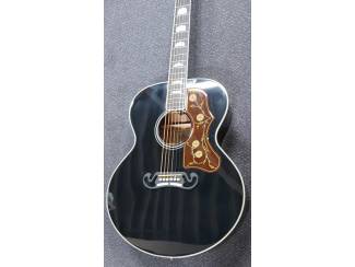 Snaarinstrumenten | Gitaren | Akoestisch Sigma GJM-SG200-Black+ Grand Jumbo Electro Limited edition + hoes