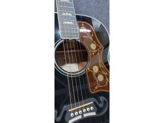 Snaarinstrumenten | Gitaren | Akoestisch Sigma GJM-SG200-Black+ Grand Jumbo Electro Limited edition + hoes