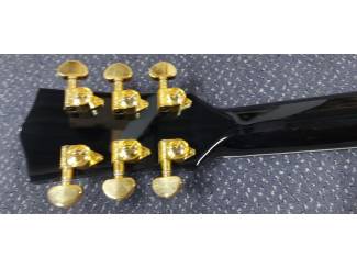 Snaarinstrumenten | Gitaren | Akoestisch Sigma GJM-SG200-Black+ Grand Jumbo Electro Limited edition + hoes