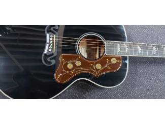 Snaarinstrumenten | Gitaren | Akoestisch Sigma GJM-SG200-Black+ Grand Jumbo Electro Limited edition + hoes