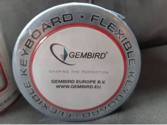 Computer Accessoires Gembird KB-109F-W Flexibel toetsenbord