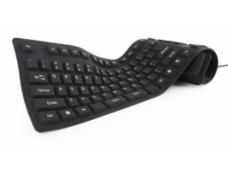 Computer Accessoires Gembird KB-109F-B Flexibel toetsenbord